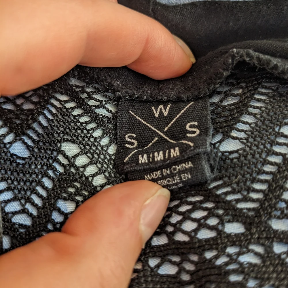 Black Cardigan with Lace Back - Picture 4 of 8